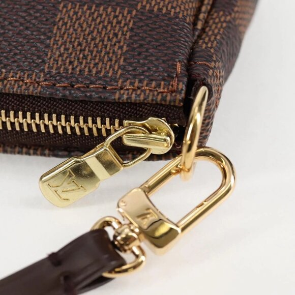 LOUIS VUITTON Damier Ebene Pochette Accessoires Pouch N41206 LV Auth 117812M - Picture 10 of 16